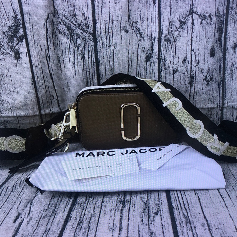 Marc Jacobs Brown and Gold Crossbody Bag